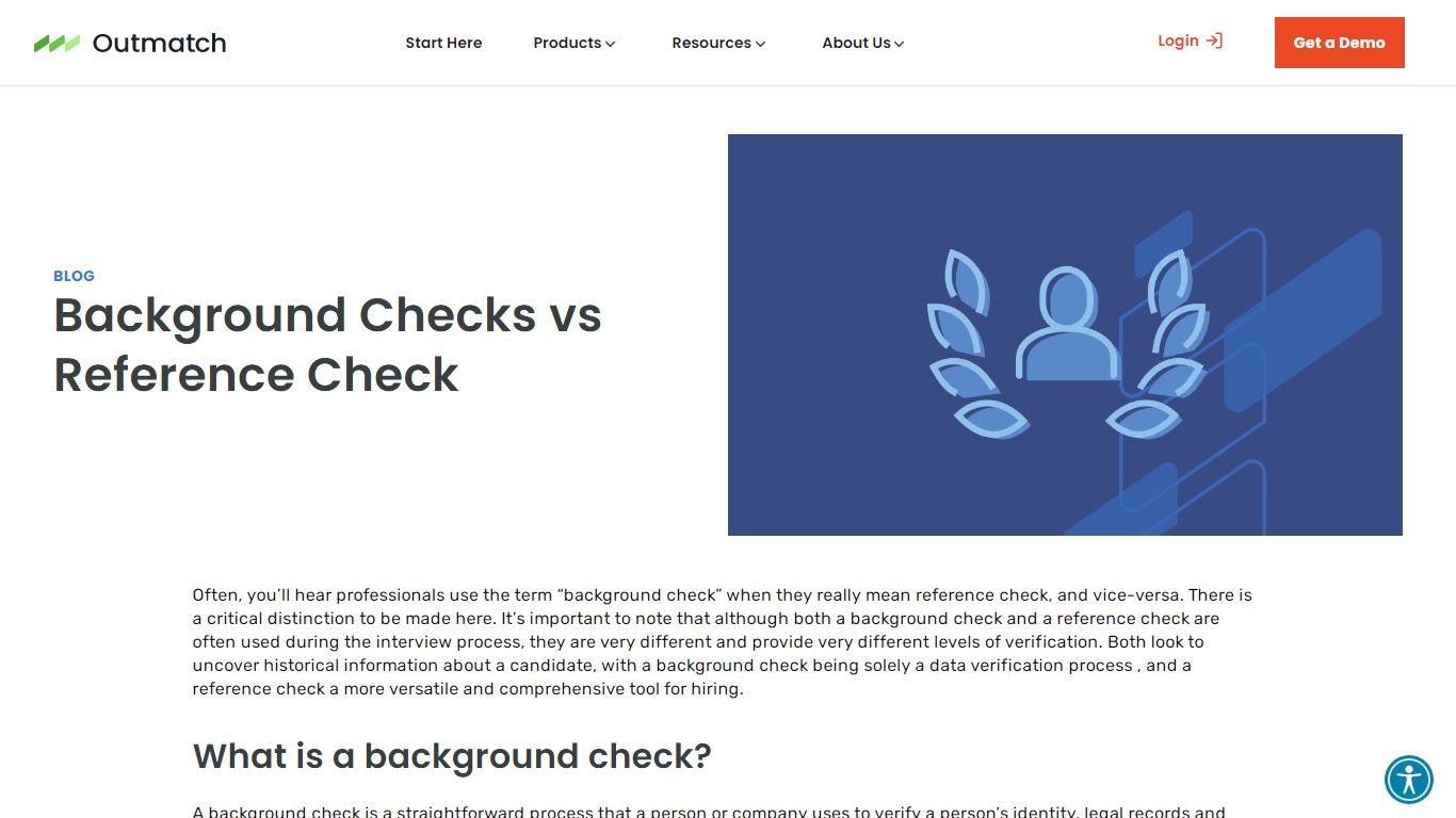 Background Checks vs Reference Check | Outmatch
